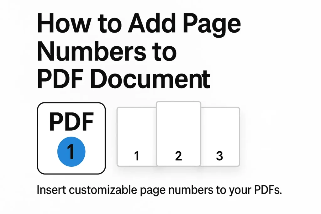 How to Add Page Numbers to PDF